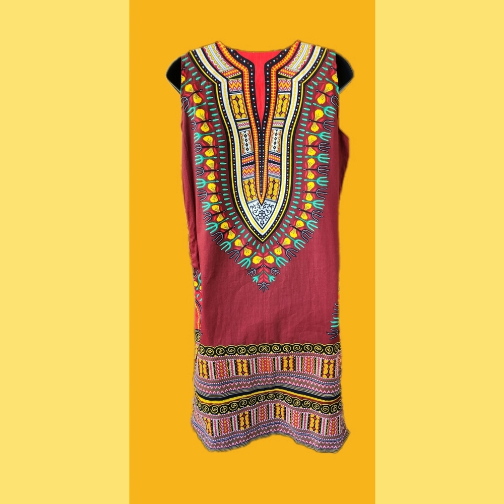 MAMA & PAPA AFRICAN COUTURE PARTY DRESS SIZE SMALL BRAND NEW - Picture 4 of 4